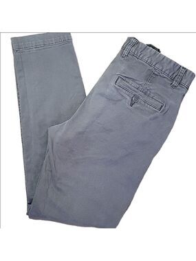 H&M LOGG Gray Slim Fit Stretch Khaki Pants Size 30x32 EUC